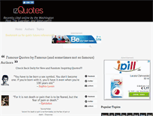 Tablet Screenshot of izquotes.com
